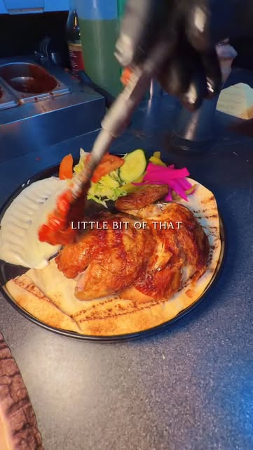 A plated Albeek meal in a Manchester kitchen